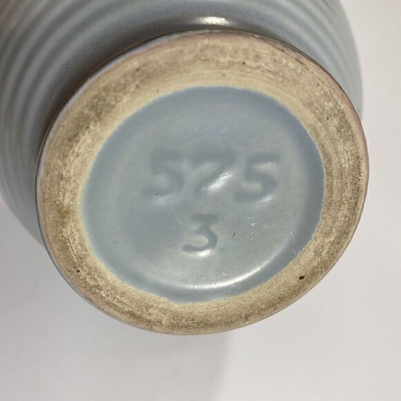 Vintage DUMLER BREIDEN HOHR German Art Pottery Vase Midcentury Blue Matte 6” - Picture 12 of 13